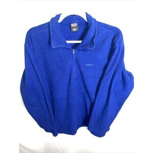 Patagonia Capilene Men’s Light Fleece Jacket Size Large Blue Hiking Walking